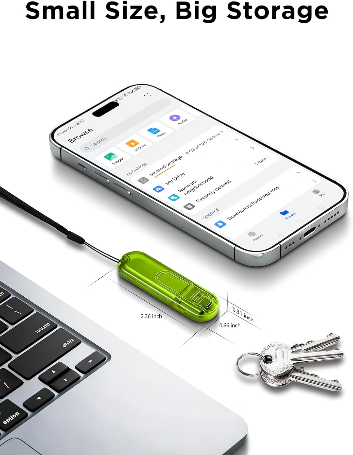 EASTBULL 4GB USB Flash Drive 2-Pack 2.0 Thumb Drives with 2 Lanyards image 5