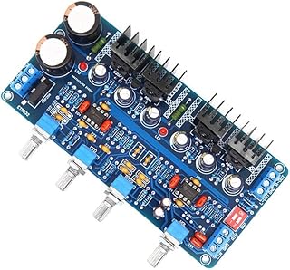 ET5532 Tone Preamp Amplifier Stereo Class A Parallel Preamplifier Treble Bass Midrange Volume Control for HiFi Amplifier