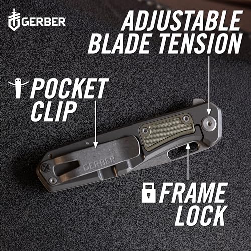 Gerber Gear MiniSada Folding Pocket Knife with Clip, Utility Foldable Knife with Steel Blade, EDC Gear - Image 4