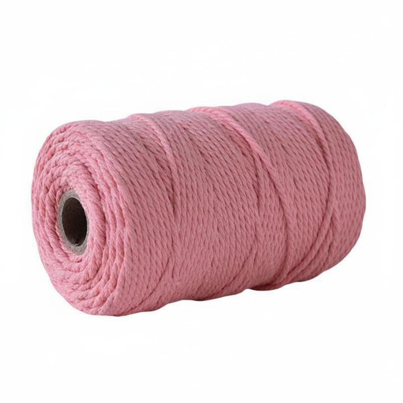 Cuerda de algodón de 200 metros Gralara rosa carne para decoración y manualidades