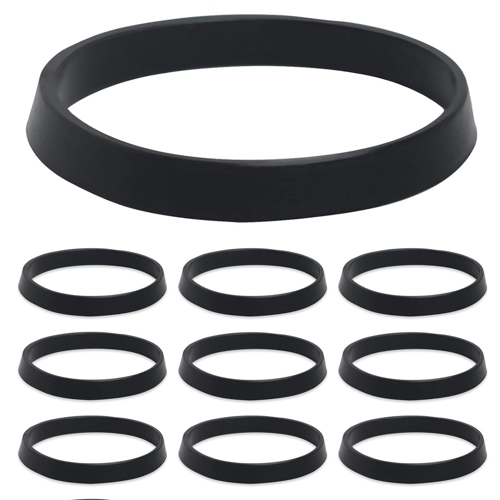 Rubber Washers For Plumbing 40mm 10pcs, Sink Plug Rubber Seal Cone O-Ring Silicone Washer For Water Pipe Sink Pipe Fittings For 1/2 Inch Drain Pipe Odour Trap Siphon — image 1