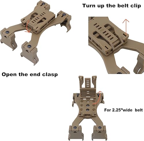 Miniatura 5 de Clip de carcasa de escopeta de ángulo y altura ajustable, calibre 4x2 -12, soporte de carcasa de bala de escopeta para fijar al cinturón