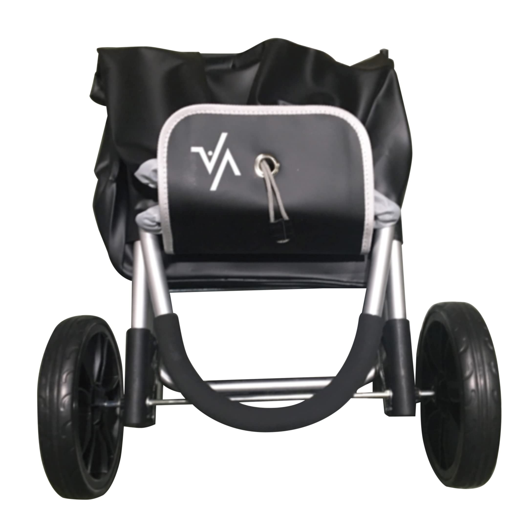 Amig - Carro de la Compra de 2 Ruedas - Bolsa Ajustable - Aluminio Ligero - Carga Máxima 15kg - Capacidad de 50 L - Medidas: 51 x 45 x 15 cm - Color: Negro