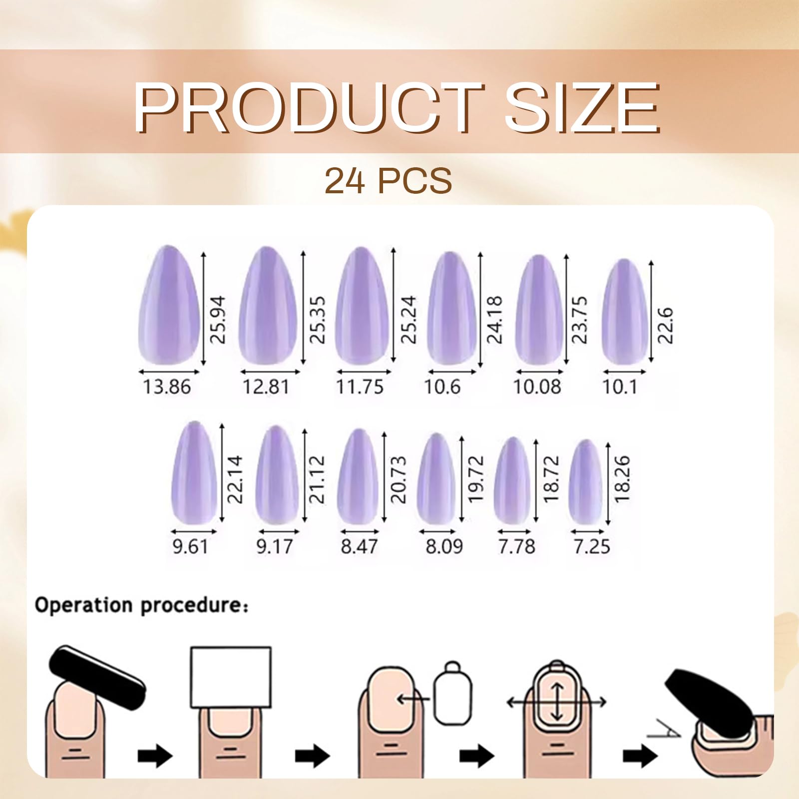 GlamRays 24 sztuki 3D owocowe naklejane paznokcie krótkie migdałowe letnie sztuczne paznokcie Stick On Nails French Nail Art Tips