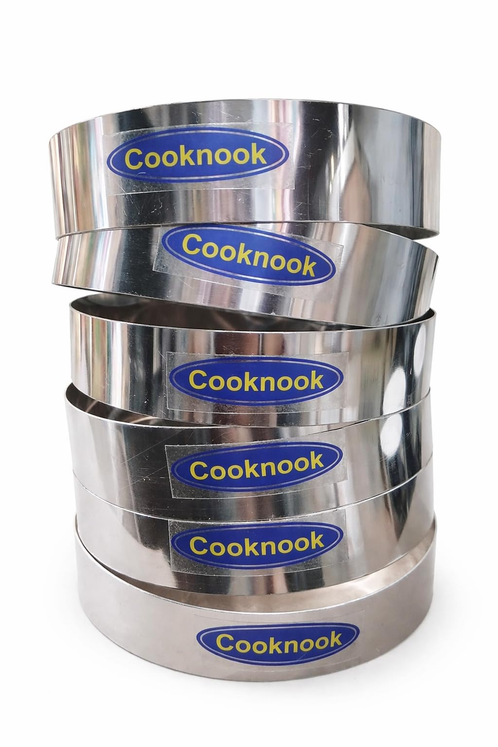 Stainless Steel Burger Ring 3 Inch | Burger Patty Mould | Round Cooking Ring for Cutlets, Tikki & Mini Burgers (Pack of 6)