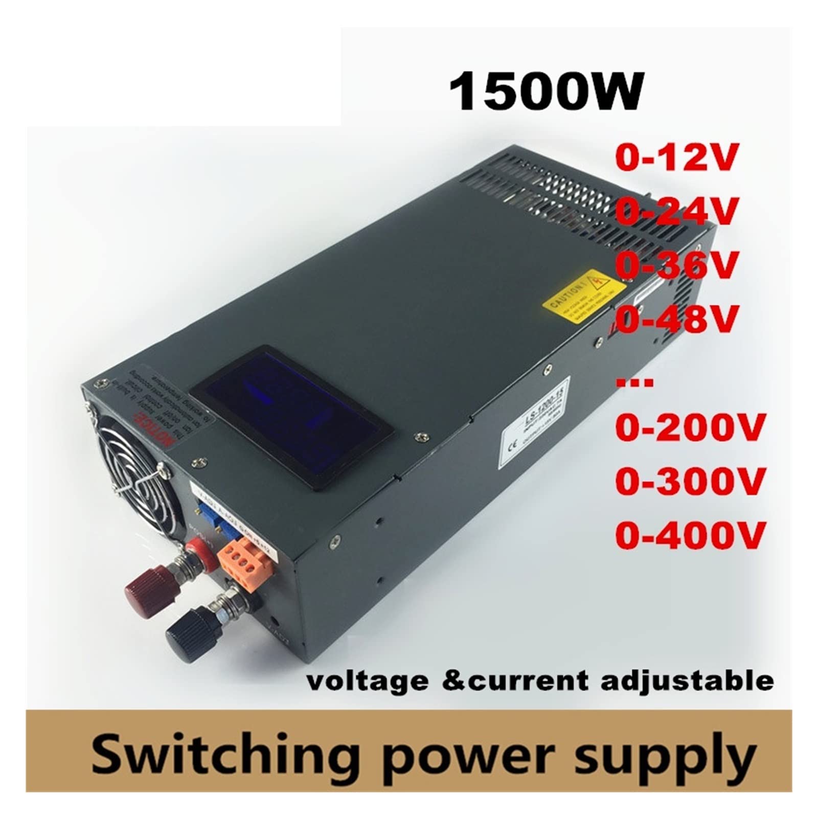 自動切り替え安定化電源、低雑音、 1500W高電力電源スイッチ自動化電圧レギュレーターコントローラー 電圧チェッカー  1500W高電力電源スイッチ自動化電圧レギュレーターコントローラートランス調整可能な電流スタビライザー DC電源 (