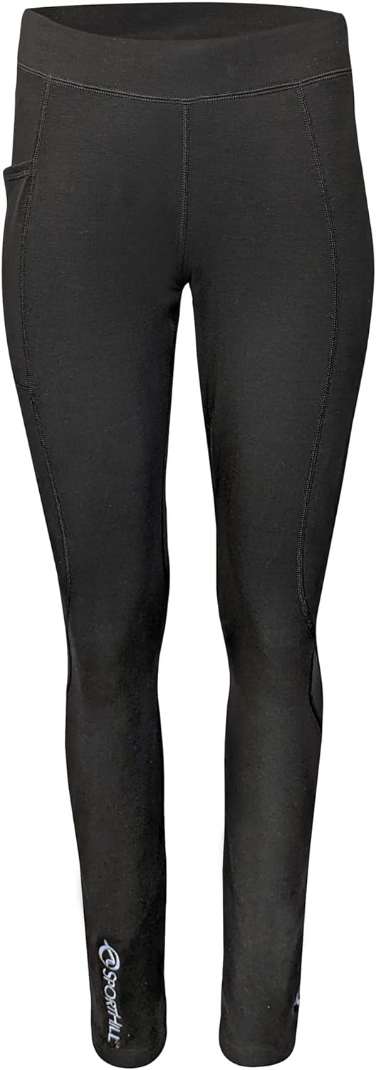 SportHill Women's Saga Warm Soft Windproof Moisture-Wicking Quick-Dry Winter Skiing Tight for Hiking, Running, Training