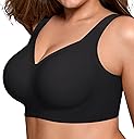 LetsJoli Bras for Women Supportive Wireless Push Up Bra Full Coverage No Underwear Seamless Plus Size for Older Women