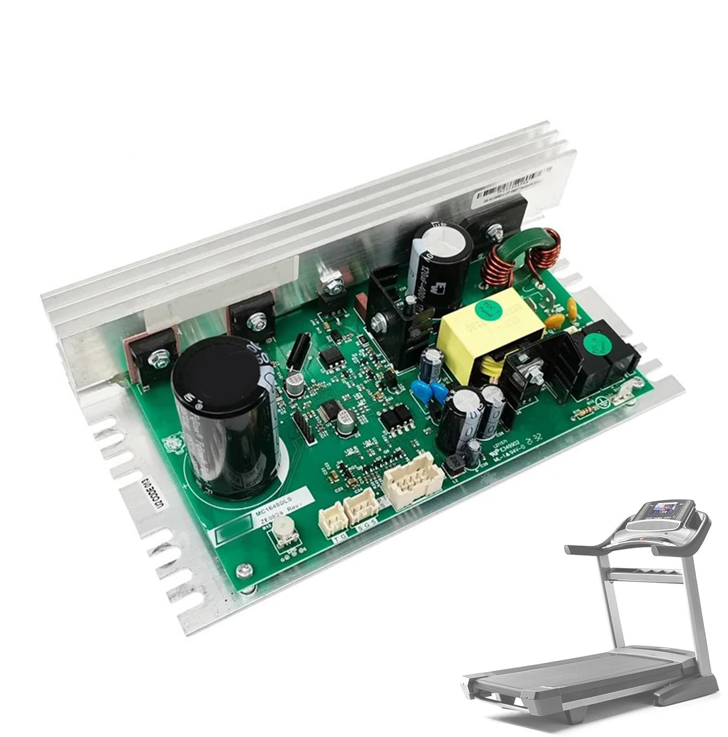 Contrôleur de Moteur de Tapis Roulant MC1648DLS 398056 MC1618DLS-TZ Compatible avec Icon, PROFORM et Nordic Track, Carte de Commande de Tapis Roulant U2CODE012 PCB(220-240V)