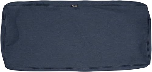 Vista 44 de Classic Accessories Montlake - Funda de cojín para banca de patio, Gris Heather Gris jaspeado