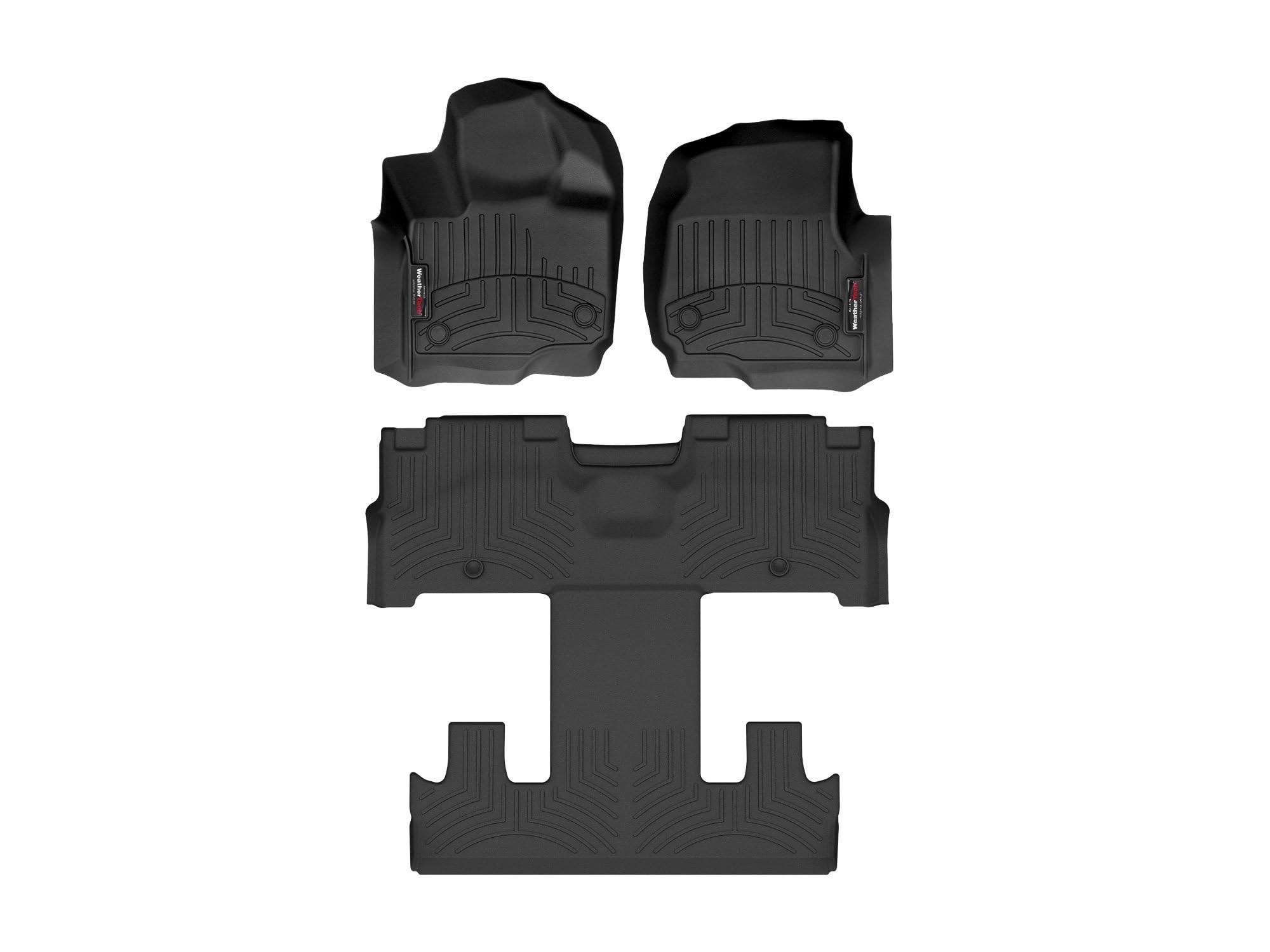WeatherTech Custom Fit FloorLiners for Ford Expedition Max - Full Set 441665-1-5 Black