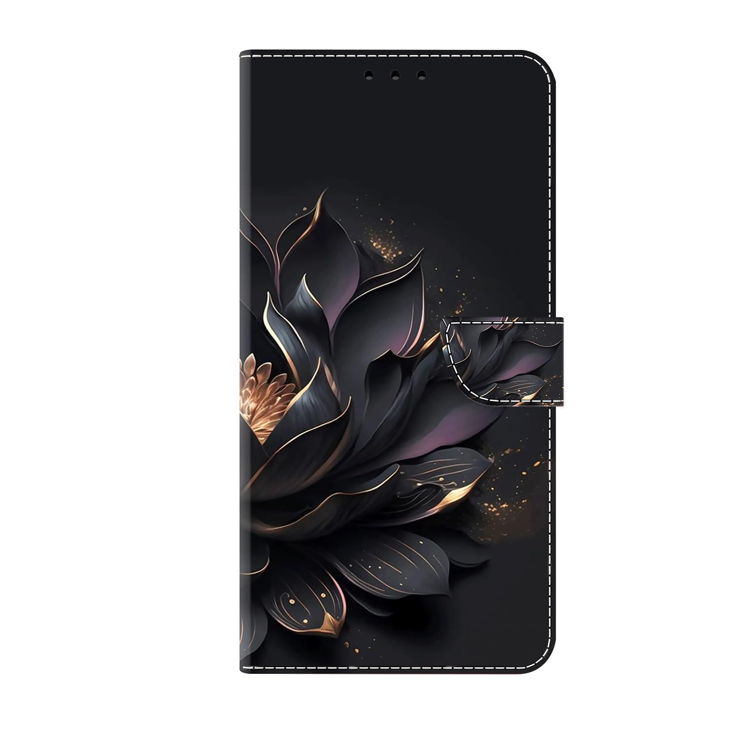 Stylische Klapphülle Für Xiaomi 14T – Mit Kartenfach, Magnetverschluss & Standfunktion In Blau-Rosen-Optik