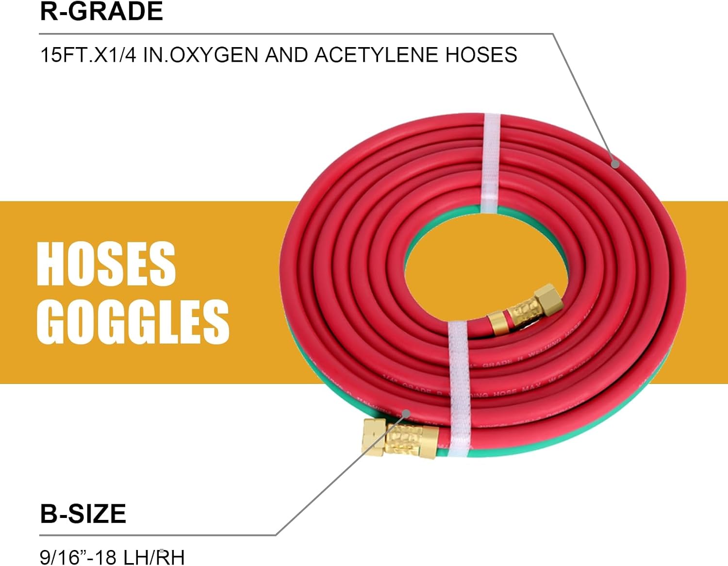 Oxyacetylene Torch Kit, 30V Portable Oxygen Acetylene Welding Cutting Torch Kit with Gauge, Long Pipe Brass Nozzle Gas Welding Torch Kit Gas Brazing Soldering Torch (Without Tanks) Red