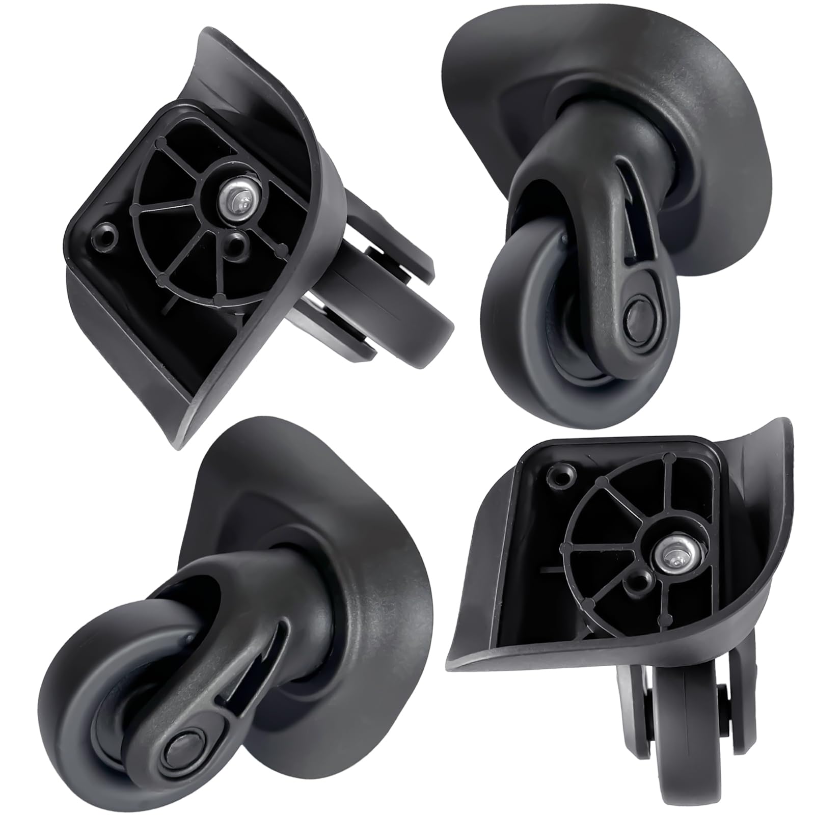 Universele Heavy Duty Stille Rubber Vervangende Koffer Wielen Paar Voor Samsonite Platinium Bagage Koffer Uitwisseling Reparatie F74 Universele Heavy Duty Stille Rubber Vervangende Koffer Wielen Paar Voor Samsonite Platinium Bagage Koffer Uitwisseling Reparatie F74