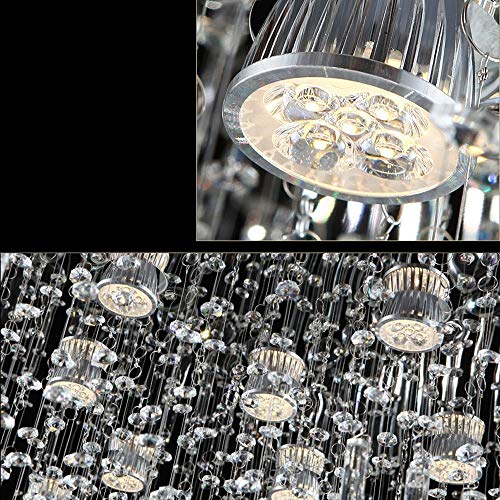 Suspensions de hall d'escalier en cristal LED pour un éclairage architectural - 4