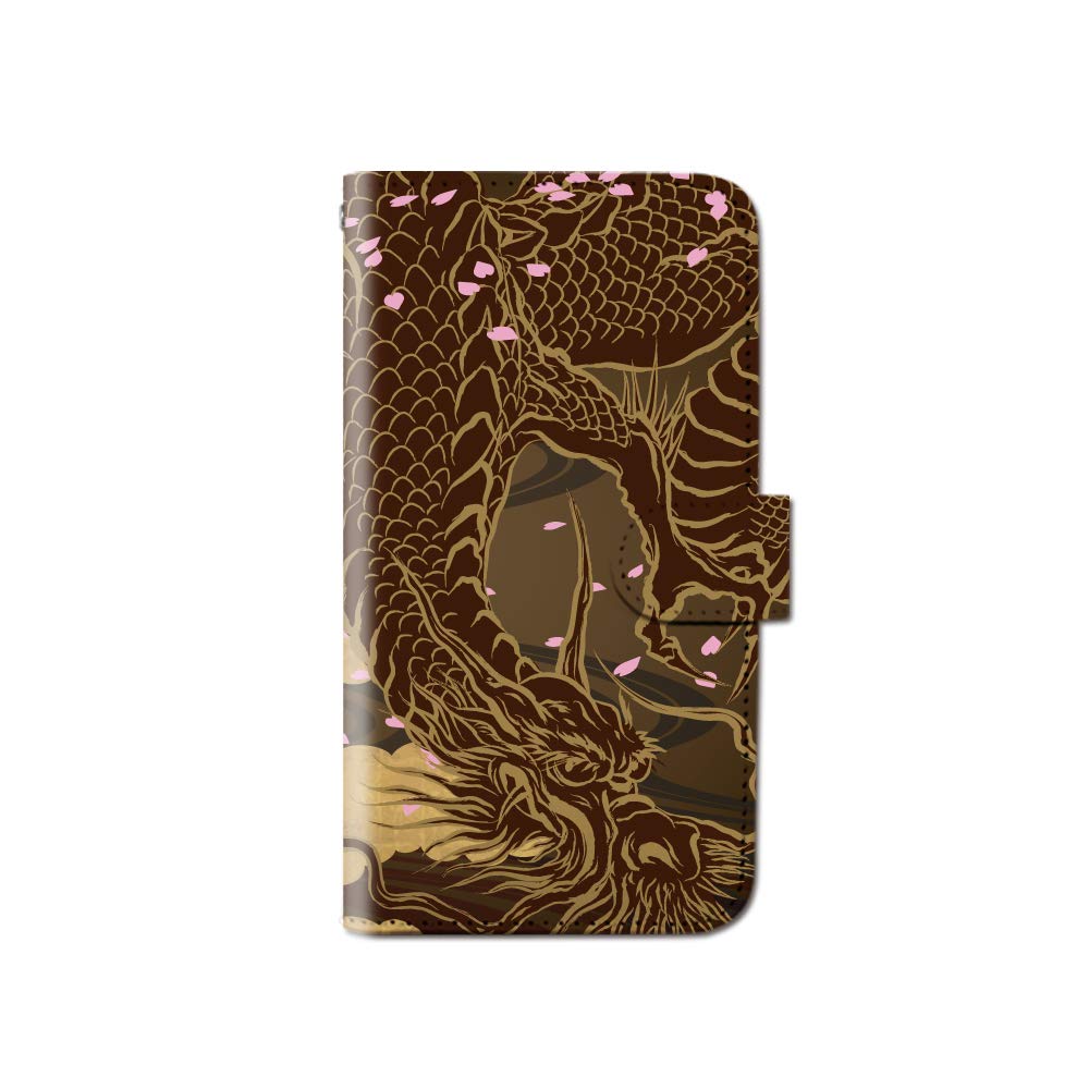 Amazon.co.jp: 手帳型 ケース AQUOS wish2 SH-51C 竜 龍 ドラゴン