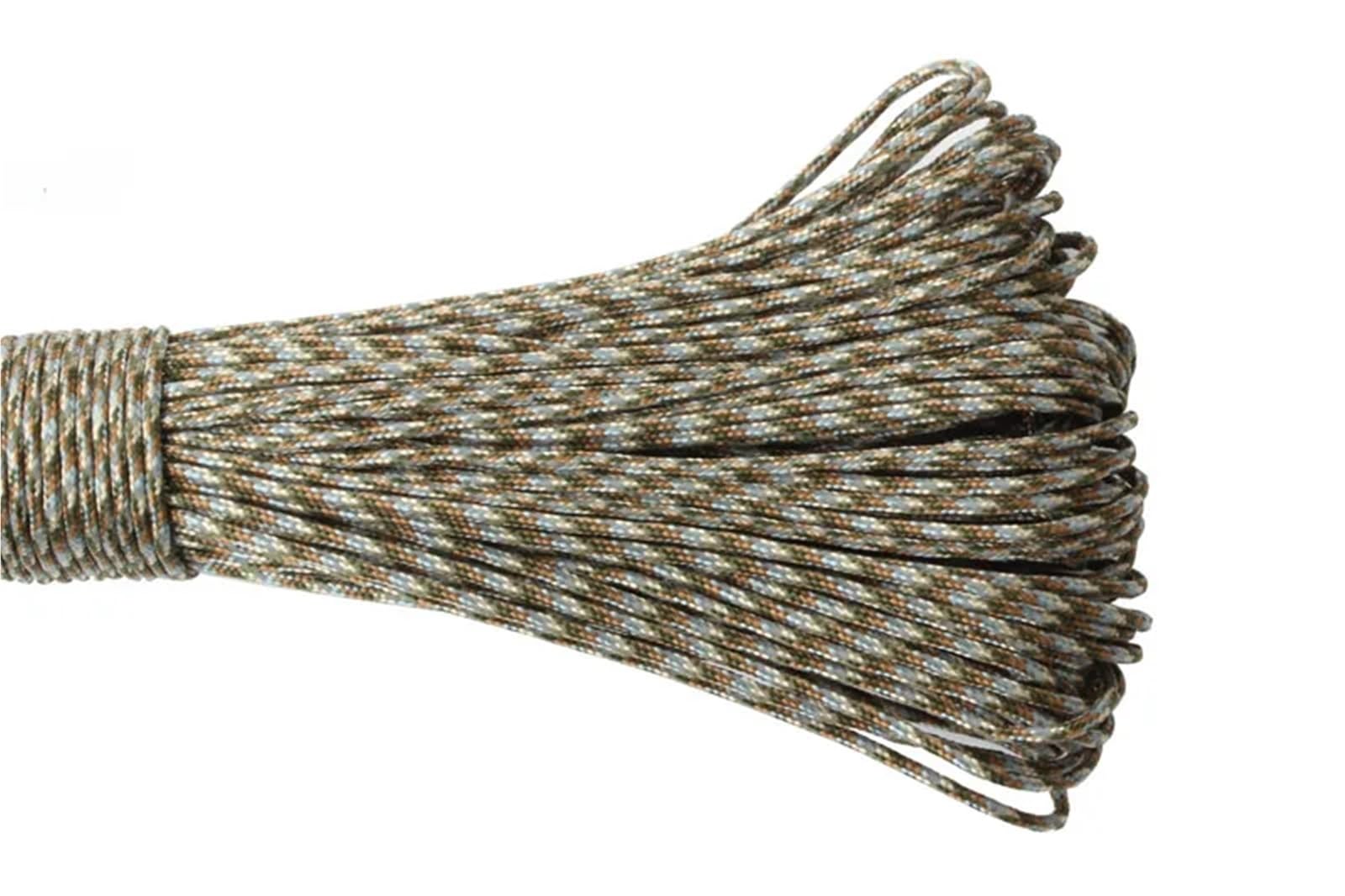 Paracord 2mm Reflective Paracord 3 Strand Core For Survival Parachute Cord Lanyard Camping(2mm green 02,50meters)