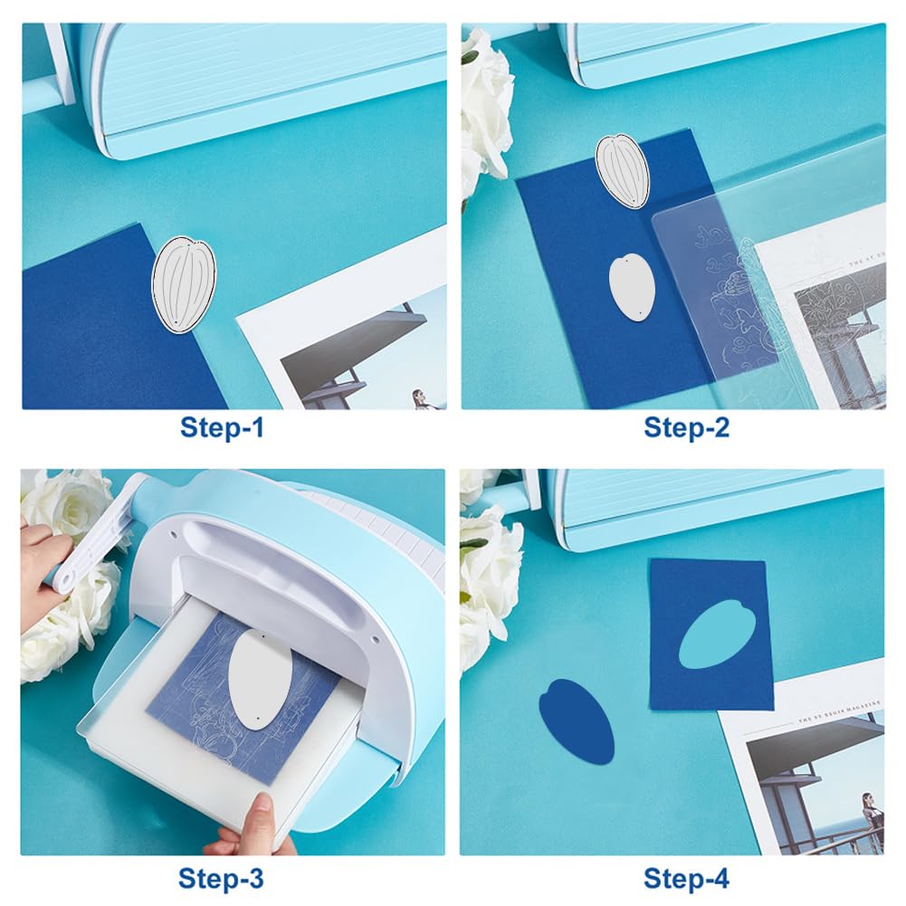 Set Di Fustelle In Metallo Tulipano E Foglie Primaverili: Stencil Per Scrapbooking E Biglietti Fai Da Te - 12x10 Cm