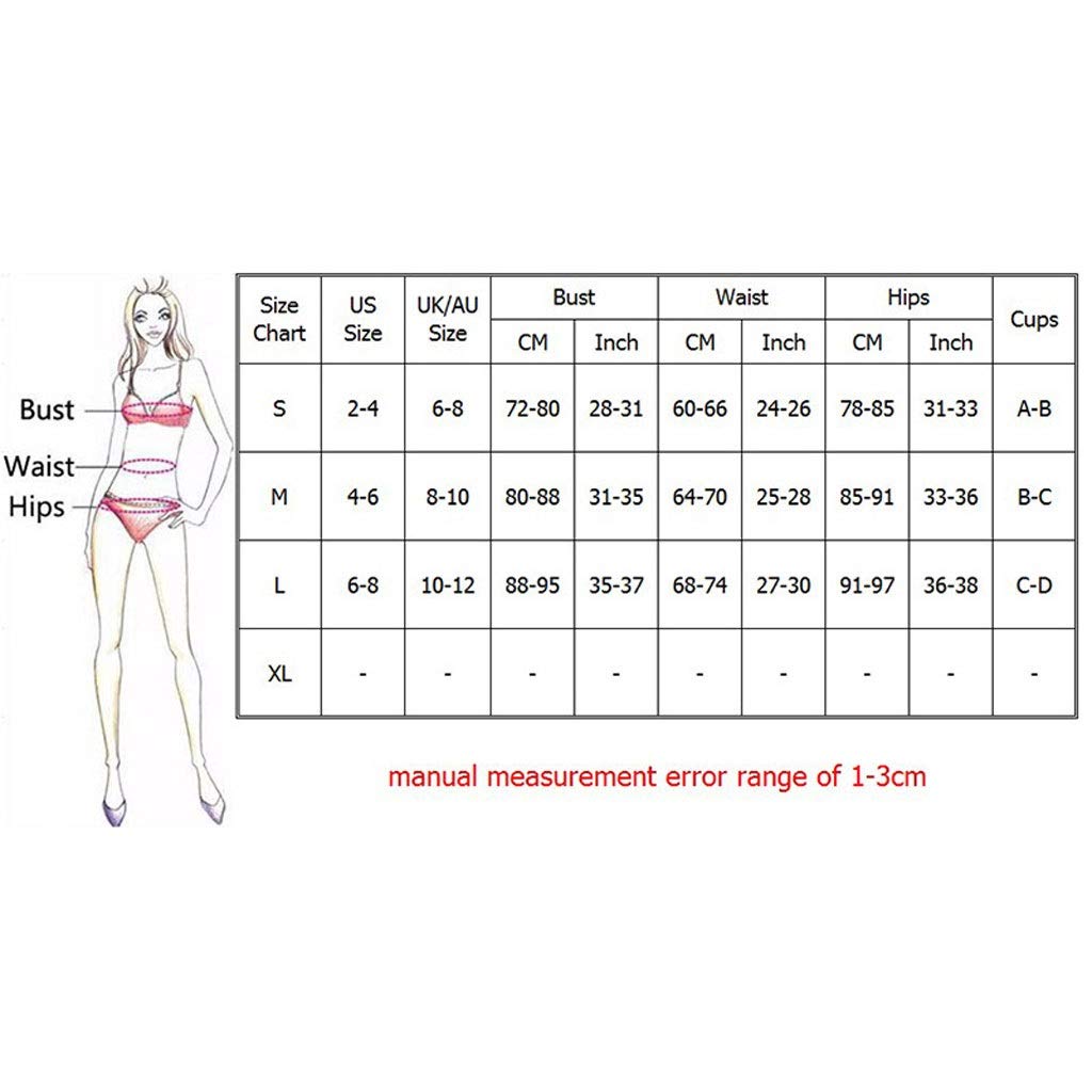ACiyD Crochet Bikini Set Borlas Bikini Crochet Traje de baño Mujer Halter Traje de baño Bikini (Color : B, Tamaño : Large) (AS)