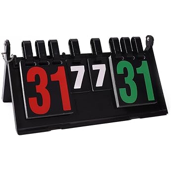 Portable Flip Sports Scoreboard 4 Digit Competitions Score Counting Board for Volleyball Badminton Table Tennis Football #4