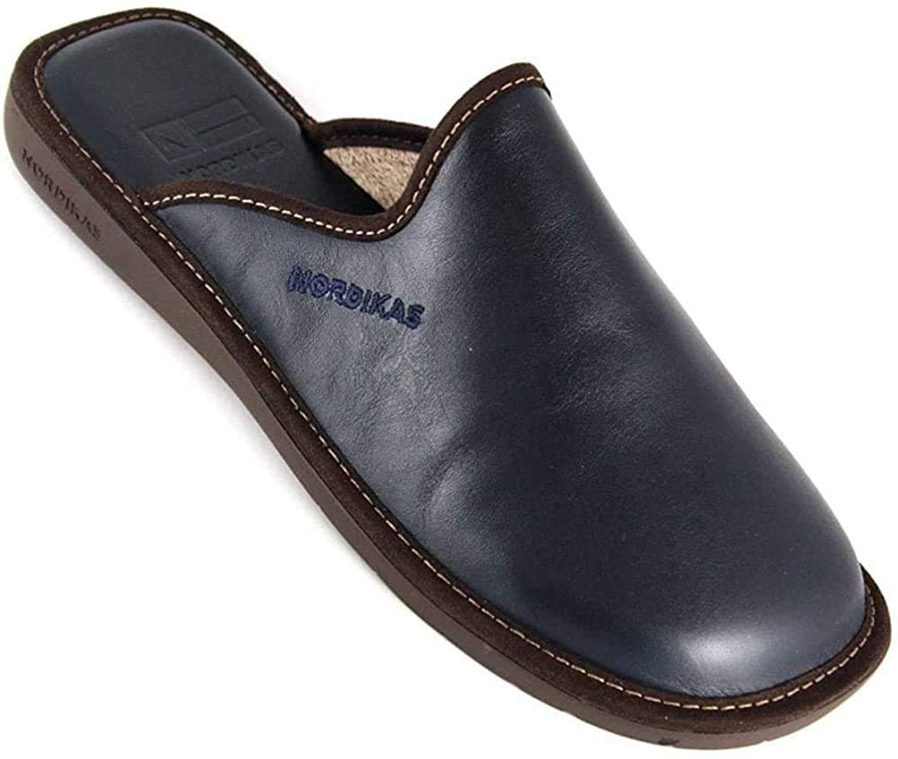 Nordikas Slippers Norwood Navy Leather 43 EU