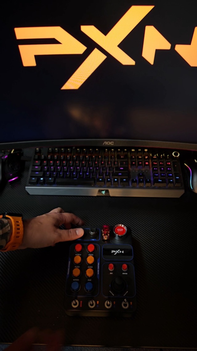 Amazon.com: PXN CB1 PC Sim Racing Button Box PC, 19 Controls (9
