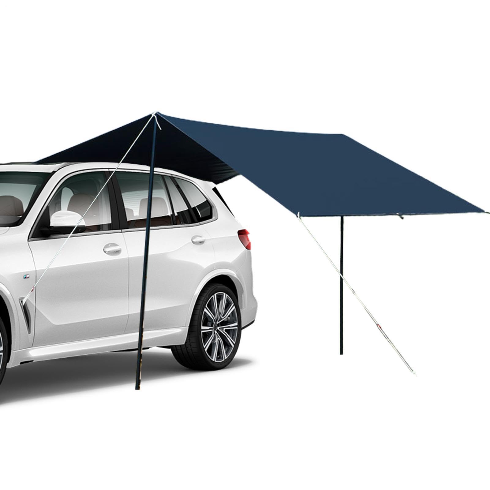 Wohnmobil Markise Vorzelt für Fahrzeug Regenschutz Heckklappenabdeckung PVC-beschichtet Universal Wohnwagen Verlängerung 2 Meter Sonnensegel Sonnenschutz Outdoor