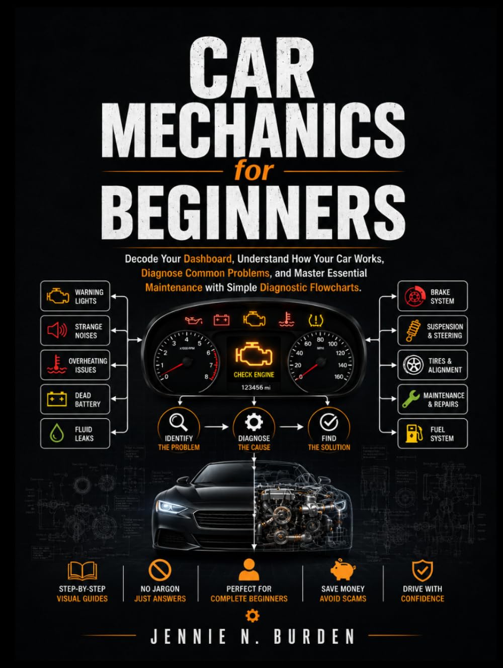Car Mechanics for Beginners: Decode Your Dashboard, Understand How Your Car Works, Diagnose Common Problems, and Master Essential Maintenance with Simple Diagnostic Flowcharts.