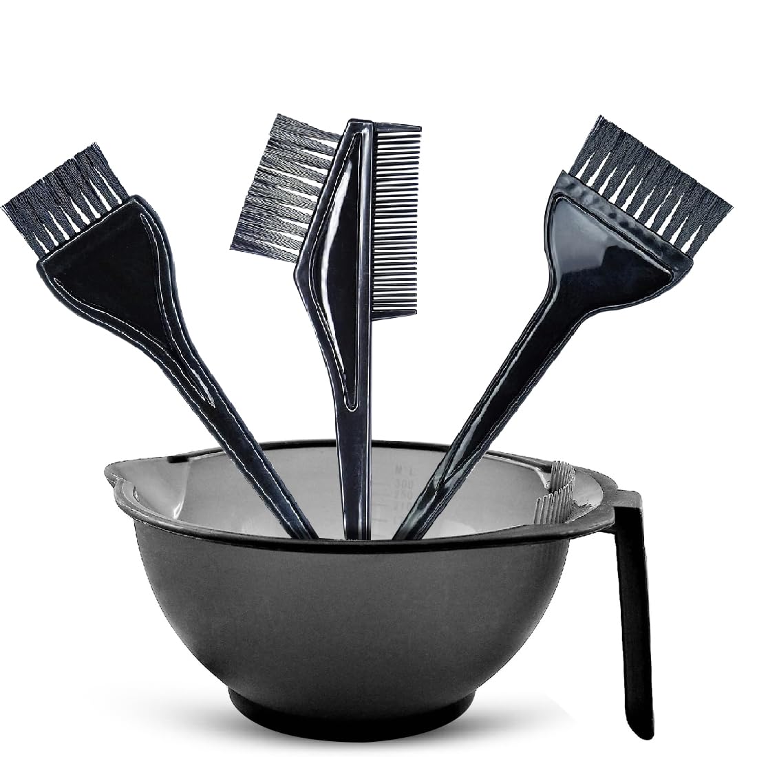 adbeni Professional Hair Coloring Kit for Women & Men, DIY Brush Set with Dye Mixing Bowl, Double Ended Extra Applicator Brushes, Reusable, Easy to Clean Tools for Salon Style Hair Color at Home