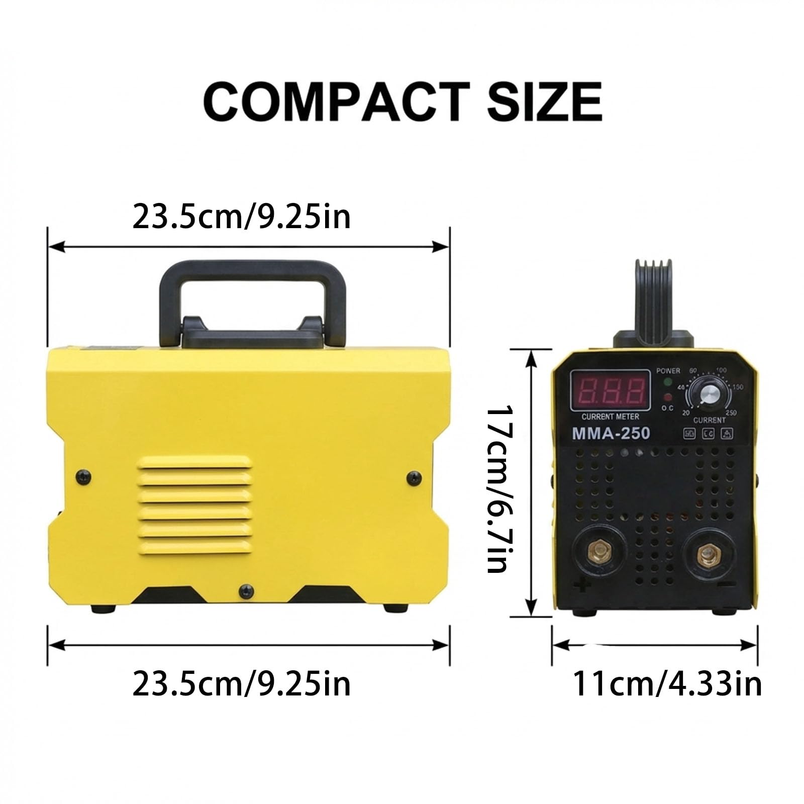 Spawarka o mocy 250 A z 50 prętami, ulepszona mini przenośna spawarka, spawarka inwertorowa IGBT z funkcją Hot Start Arc Force Anti-Stick, do samodzielnej naprawy spawarki łukowej w domu