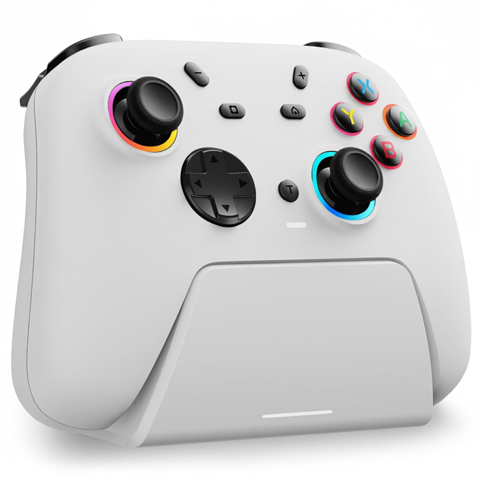  DuLingKer Mando PC para Switch y PC Windows, con Hall Efecto Trigger y Joystick, Luz RGB y Botón M1/M2, Blanco
| DuLing