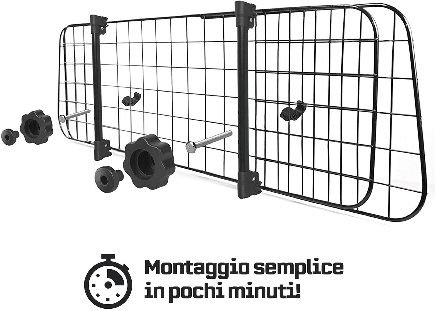 Barriera Divisore Per Auto PawHut - Regolabile 91-152 Cm, Per Cani, Facile Installazione - Foto 9