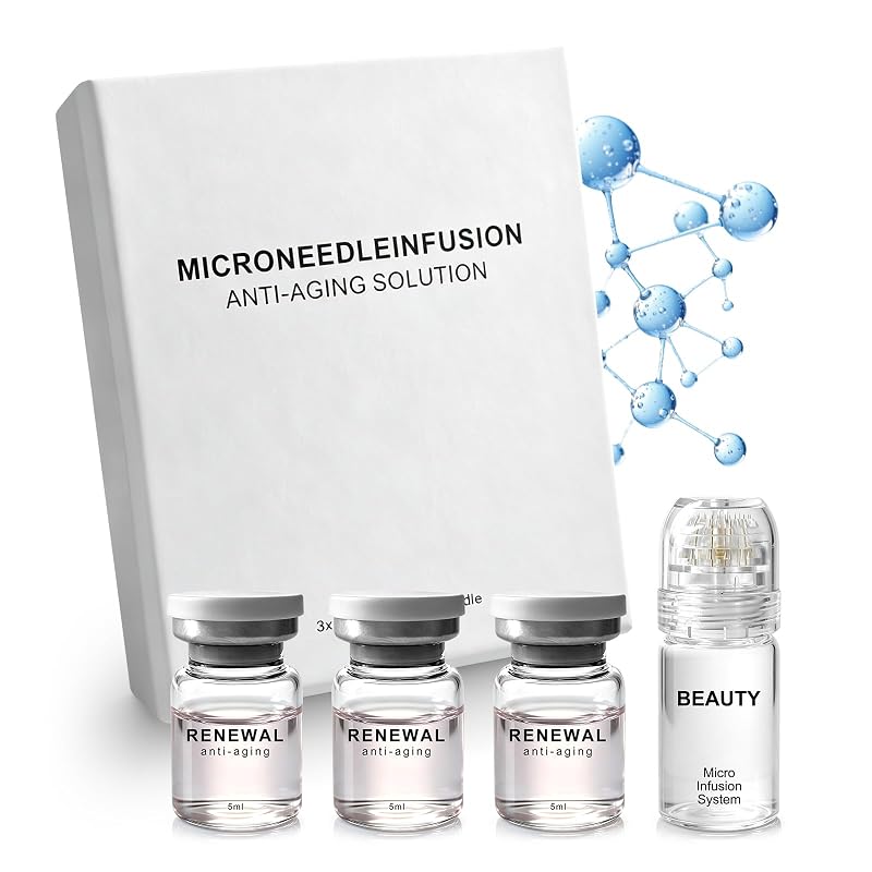 Kit de microinfusão para uso doméstico com ácido hialurônico e peptídeos de colágeno