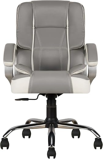 CELLBELL C102 Watson Mid Back Leatherette Office Chair, Ergonomic Home Office Executive Boss Chair | Computer Chair with T...