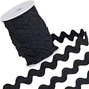 GORGECRAFT 24 Yards 2 Styles Rac Ric Trim 1/4 Inch(7.5mm