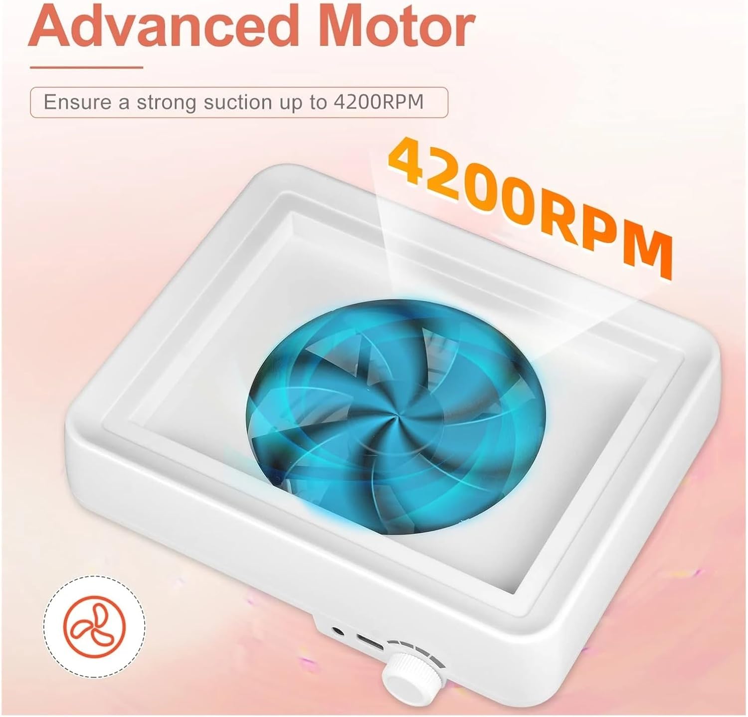 Nail Dust Collector, Nail Dust Collector Super Quiet Dust Collector Machine Reusable Filter & Powerful Nail Vacuum Cleaner Nails Low Noise,Manicure Dust Collector