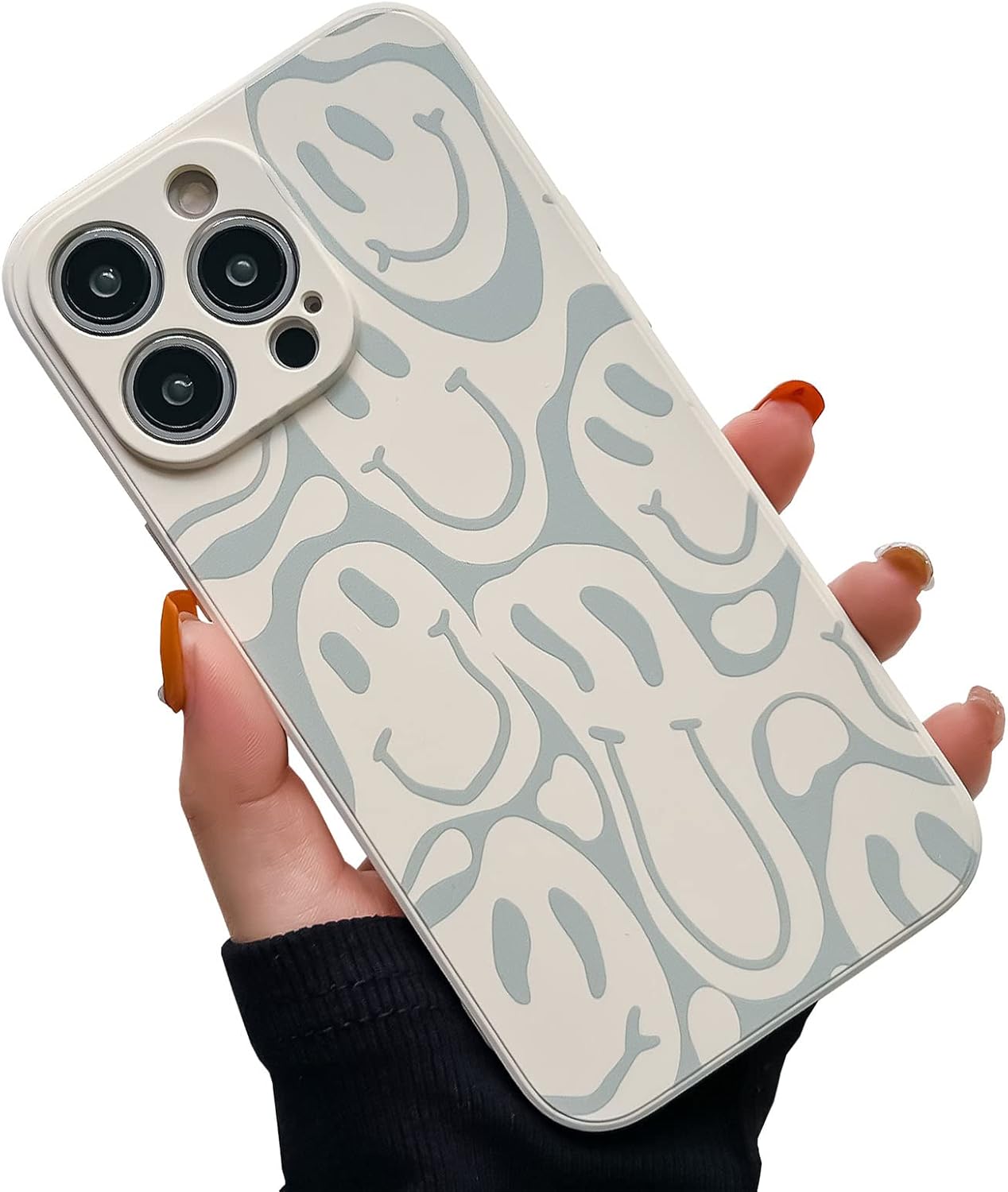 KERZZIL Cute Funny Face Phone Case Compatible with iPhone