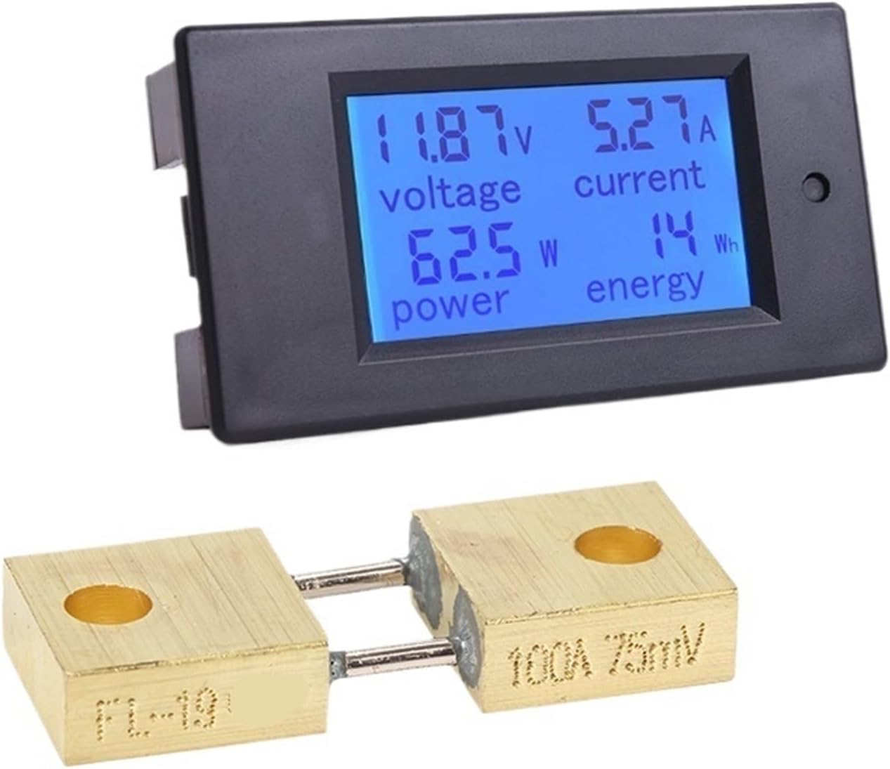 DC Multi-Function Monitor with Shunt LCD Display Digital(Meter FL-2B 300A)