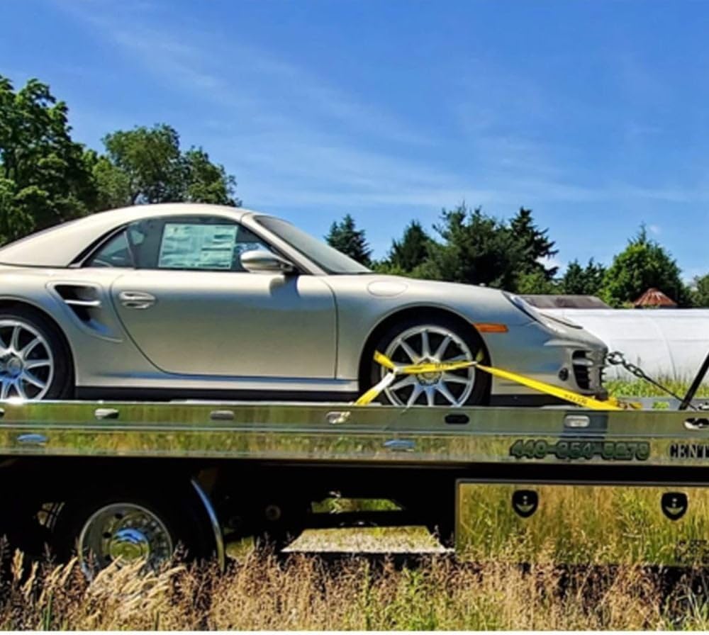 Mytee Products (2 Pack) Roll Back Tie Down System Chain Ends 8 Point Tie Down Kit for Car Hauler Carrier Tow Truck - 14ft