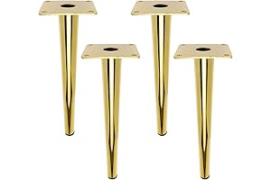 Geesatis 10 Inch Sleek Tapered Furniture Legs | Elevate Your Interiors with Style and Stability