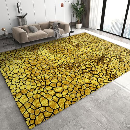 Tapis art abstrait coloré 3D imprimé en polyester doux au toucher