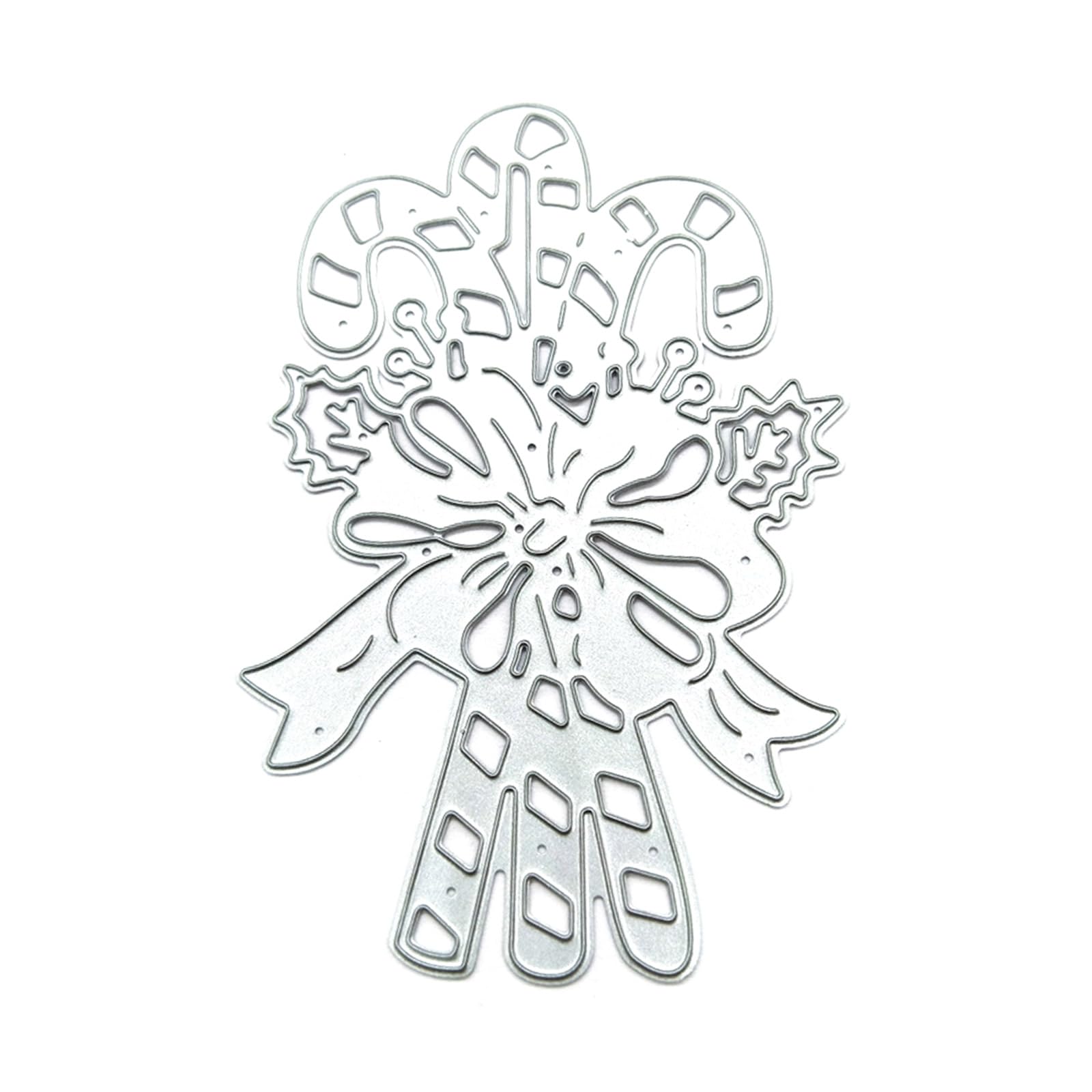 Xjdzineq Christmas Crutch Metal Cutting Dies Carbon Steel Embossing Template Stencil Scrapbooking for Card Die Cuts Metal Cutting Dies for Crafting