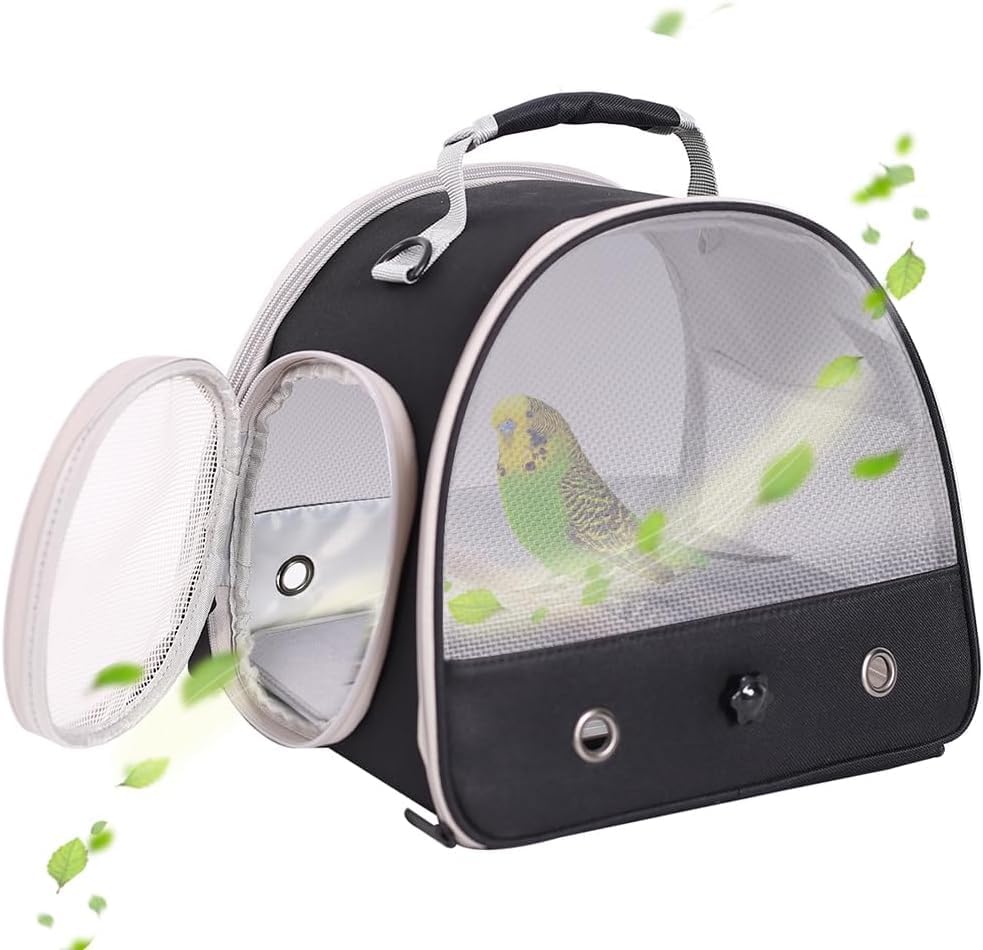 Portable Small Bird Carrier, Breathable Windows Carry Bag to Transport Parakeet Budgies Parrot Cockatiel to Travel and Vet Visit โ image 1