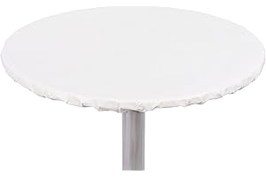 Heavy-Duty Vinyl Round Tablecloth - Perfect for Indoor and Outdoor Gatherings (60-inch)