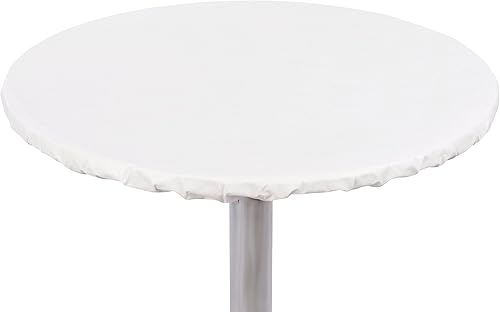 Yourtablecloth - Mantel de vinilo redondo y ajustado, de alta resistencia (cubierta para mesa) con reverso de franela, en colores vibrantes,