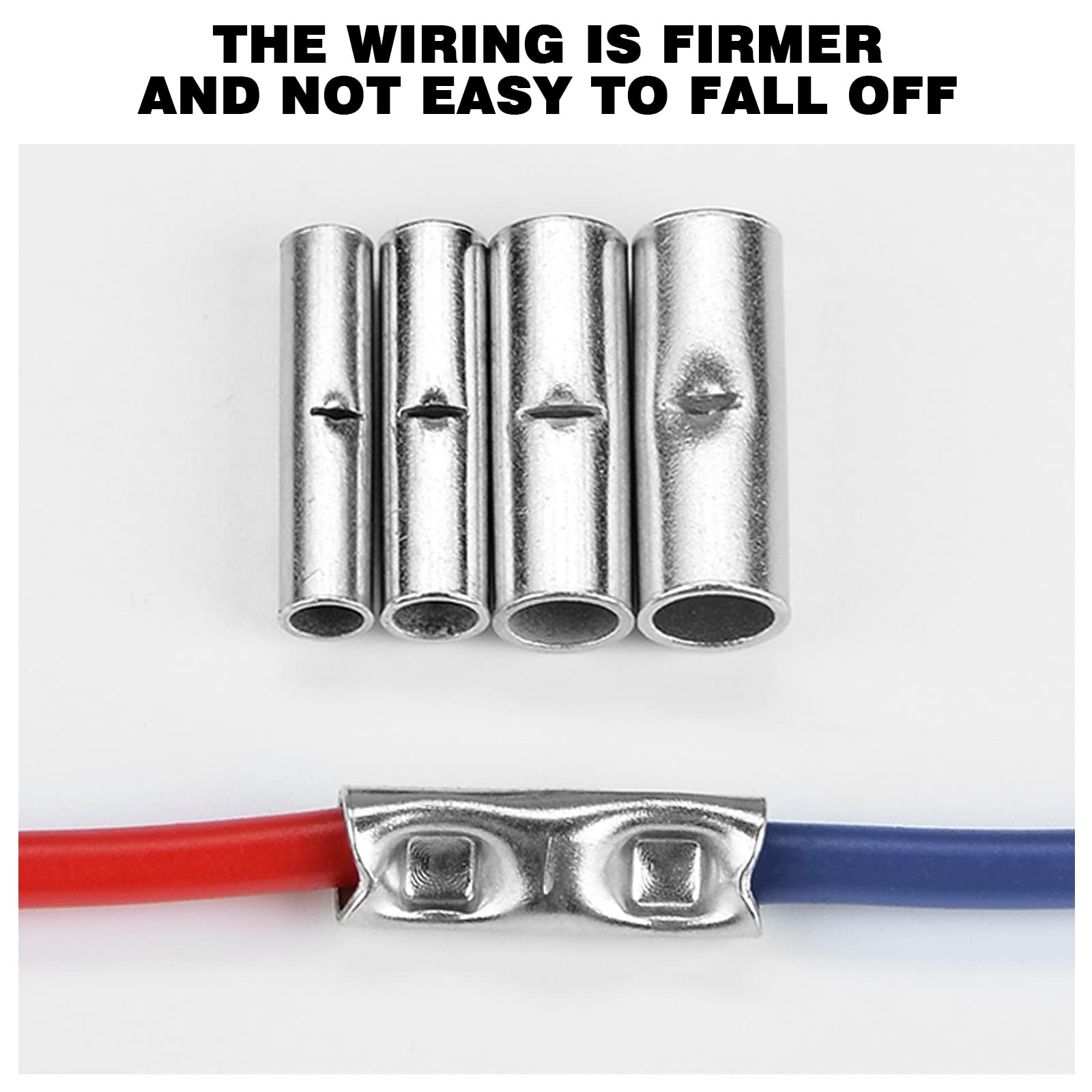 10-100x Non-Insulated Copper Wire Butt Splice Connectors – Ferrule Crimp Terminals (China) 3 thumbnail image
