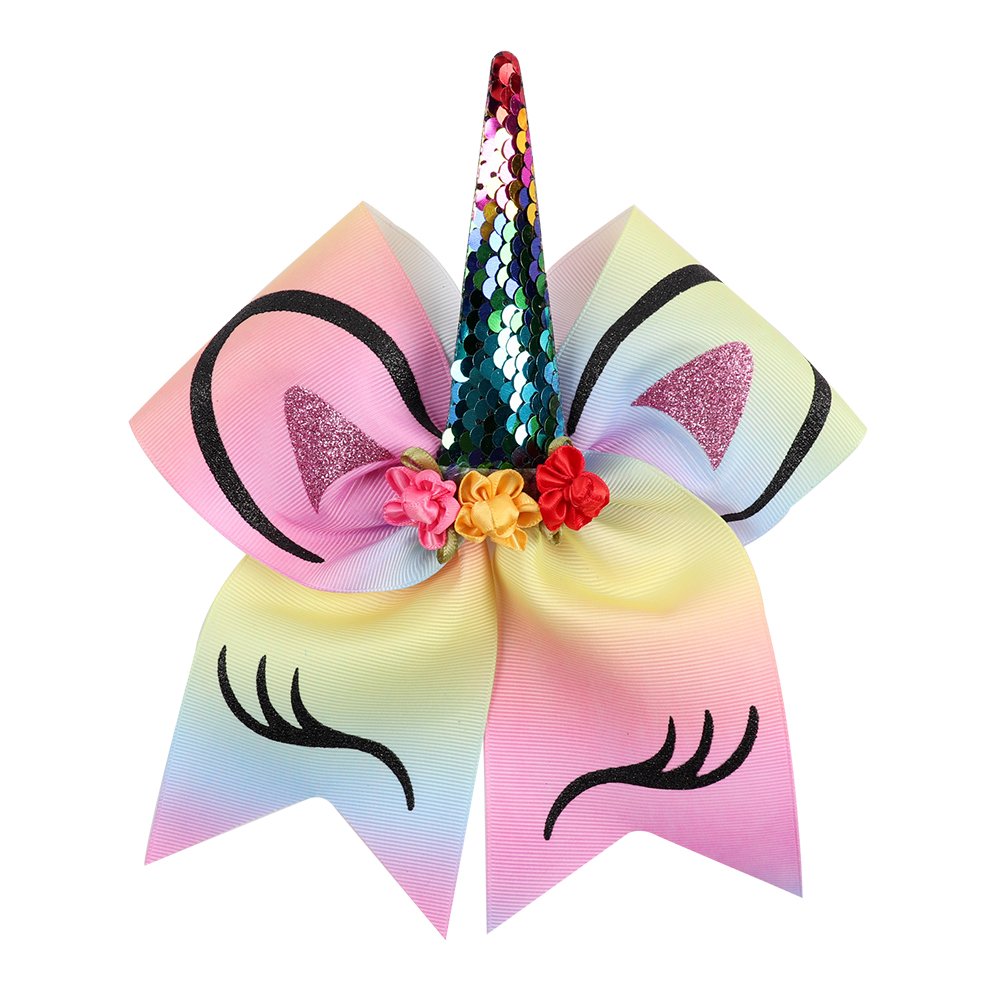 Arendelle Sequence Unicorn Large 7inch Colourful Cheer Bow for Young Girls [AHA029] (B07XGLP2XY) Amazon Price History, Amazon Price Tracker