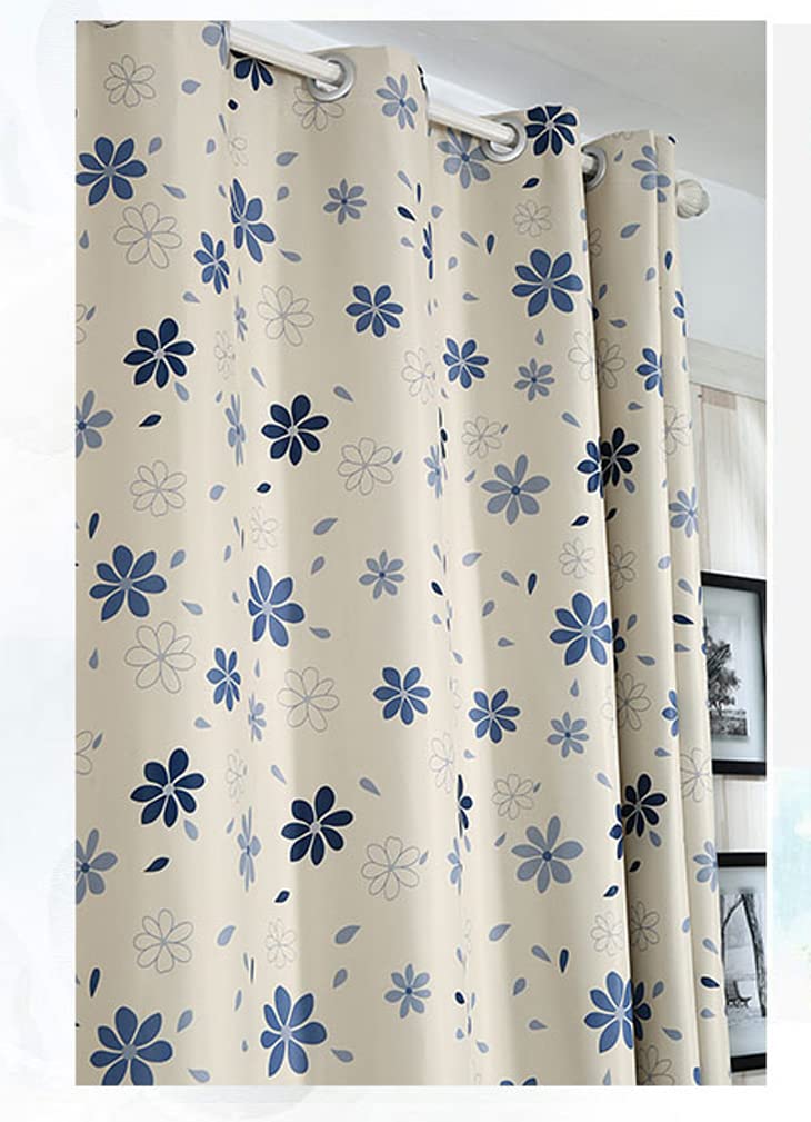 Tende oscuranti con occhielli, termoisolanti, motivo floreale, per camera da letto, soggiorno, camera dei bambini, 2 pannelli (200 x 270 cm)