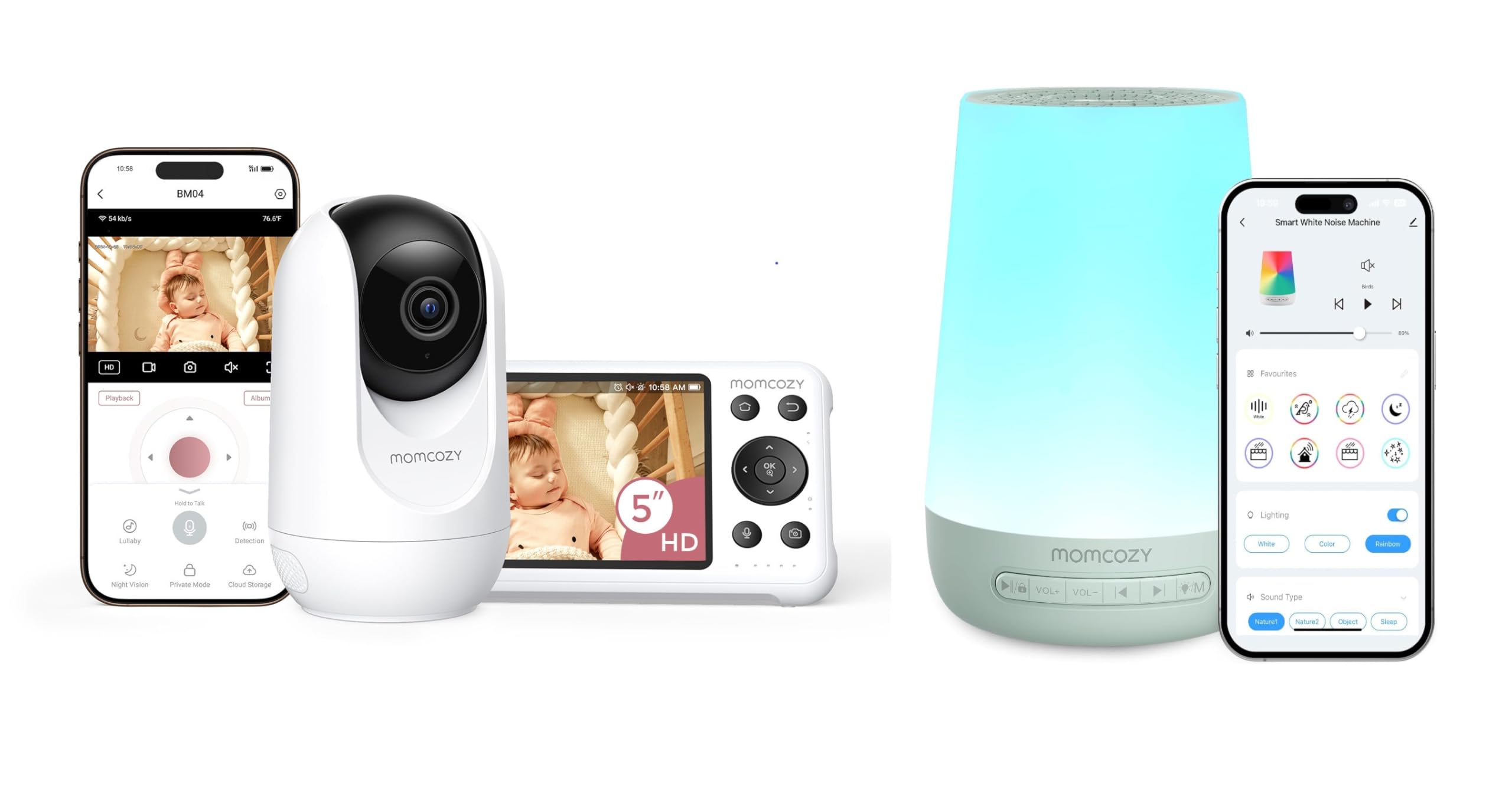 Amazon.com: Momcozy Sound Machine for Baby Sleeping with Night