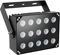 Vista 9 de Univivi Iluminación IR 15 LEDs 90 grados gran angular IR luces para visión nocturna IP67 impermeable 850nm luz infrarroja para cámara de vigilancia